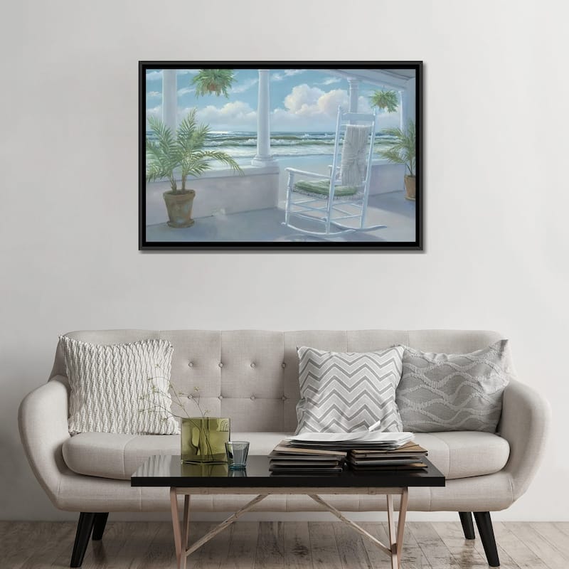 iCanvas "Coastal Porch I" by Georgia Janisse Framed Canvas Print