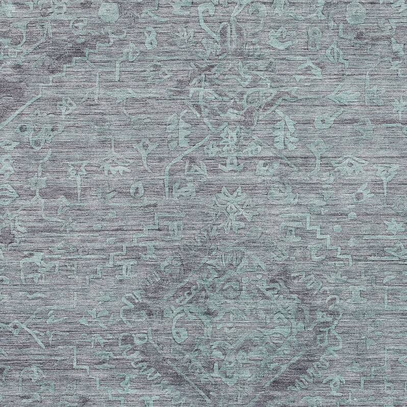 HomeRoots Floral Traditional Rectangle Outdoor Rug