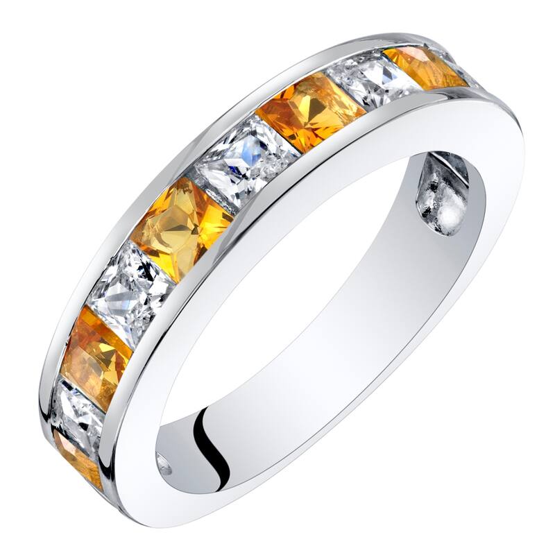Sterling Silver 1 ct Citrine Birthstone Ring