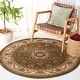 preview thumbnail 33 of 55, SAFAVIEH Lyndhurst Eeuwkje Traditional Oriental Rug 4' x 4' Round - Sage/Ivory