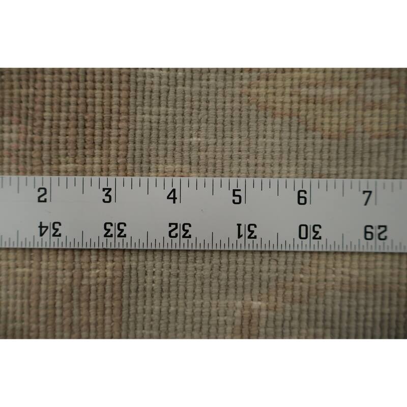 Hand Knotted Oriental 100% Wool Carpet Traditional All-Over Beige & Ivories Ziegler Area Rug - 12' 10'' X 12' 6''