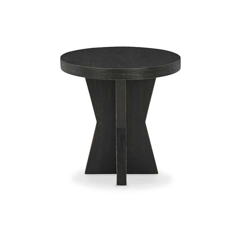 Signature Design by Ashley Galliden Black End Table - 24"W x 24"D x 24"H