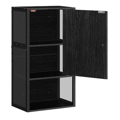 Small Bathroom Wall Cabinet, 3-Tier Wall Mounted Storage Cabinet Over The Toilet for Small Spaces