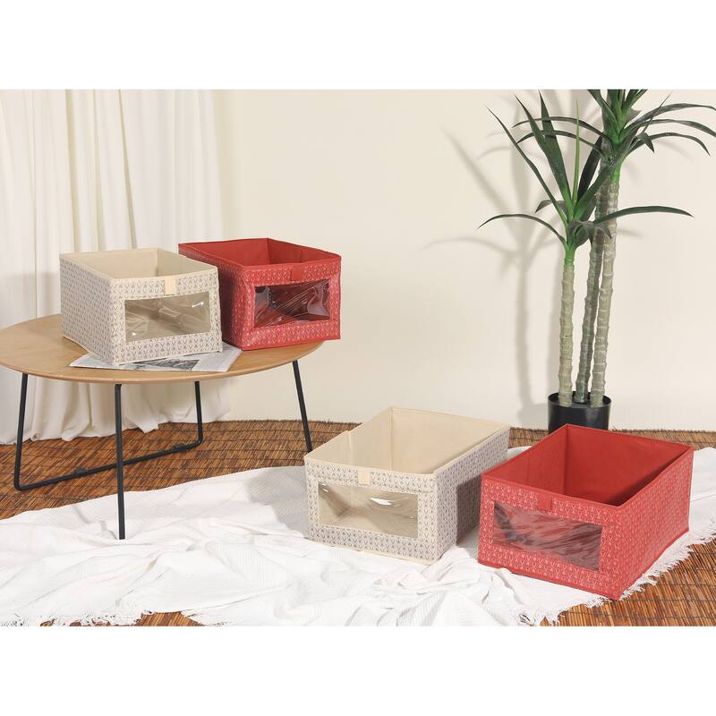 Storage Cube, Fabric Storage Bin for Shelves Closet, 1 Pack Collapsible Storage Basket for Organizing Clothes Books