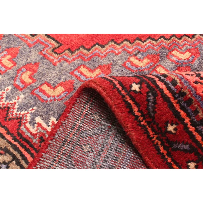 ECARPETGALLERY Hand-knotted Andelz Red Wool Rug - 4'2 x 7'1