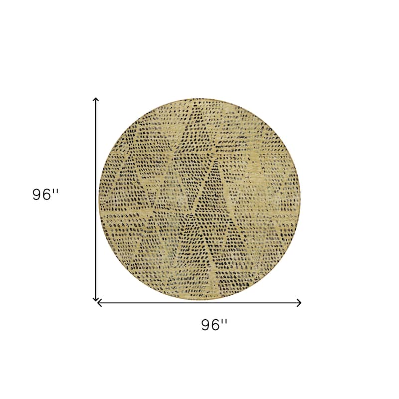 HomeRoots Geometric Transitional Rectangle Outdoor Rug
