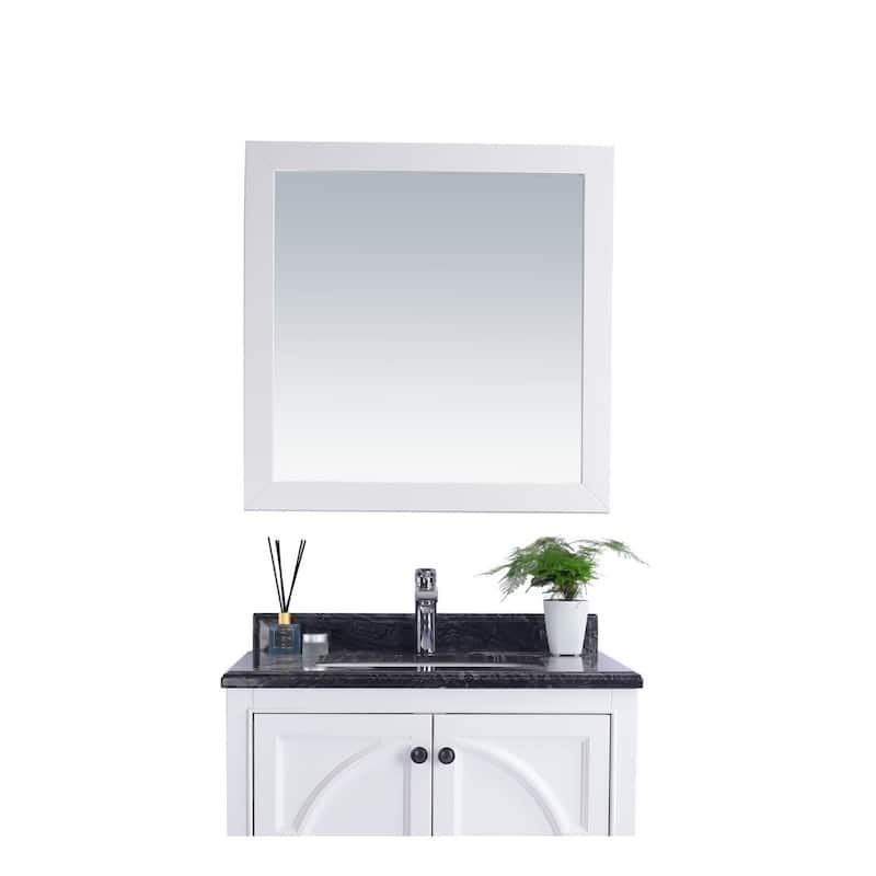 Miseno Orbita 30" x 30" Square Framed Mirror