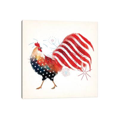 iCanvas "Rooster Fireworks I" by Victoria Borges Canvas Print