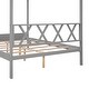 preview thumbnail 35 of 36, Full Size Wood House Bed with Storage Space and Roof