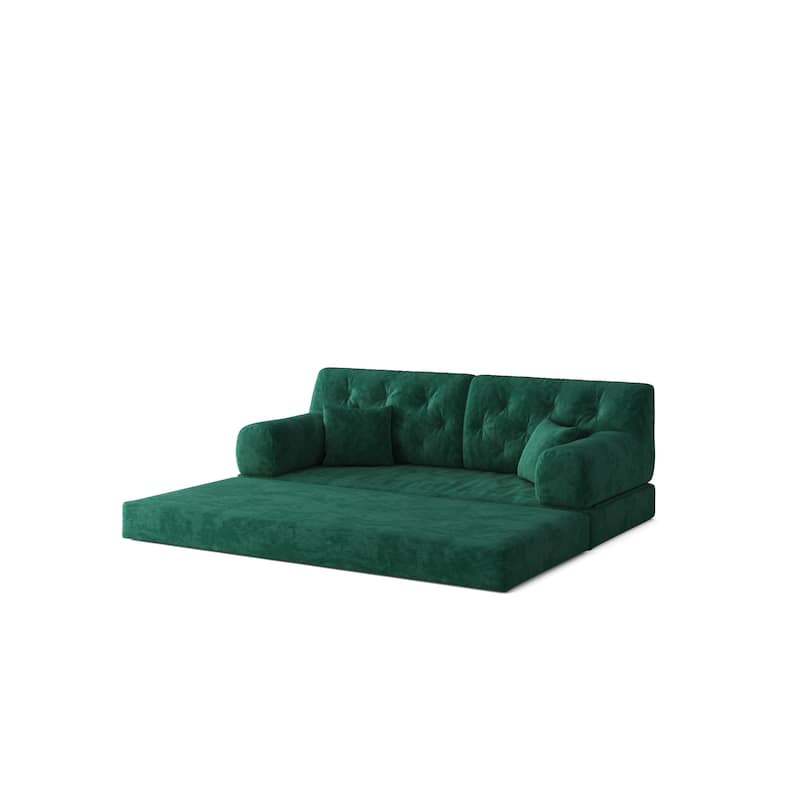 Modular Sofa, Convertible Pudding Block Sofa, Floor-Standing Sofa Bed With Armrests And Comfortable Sofa Bed