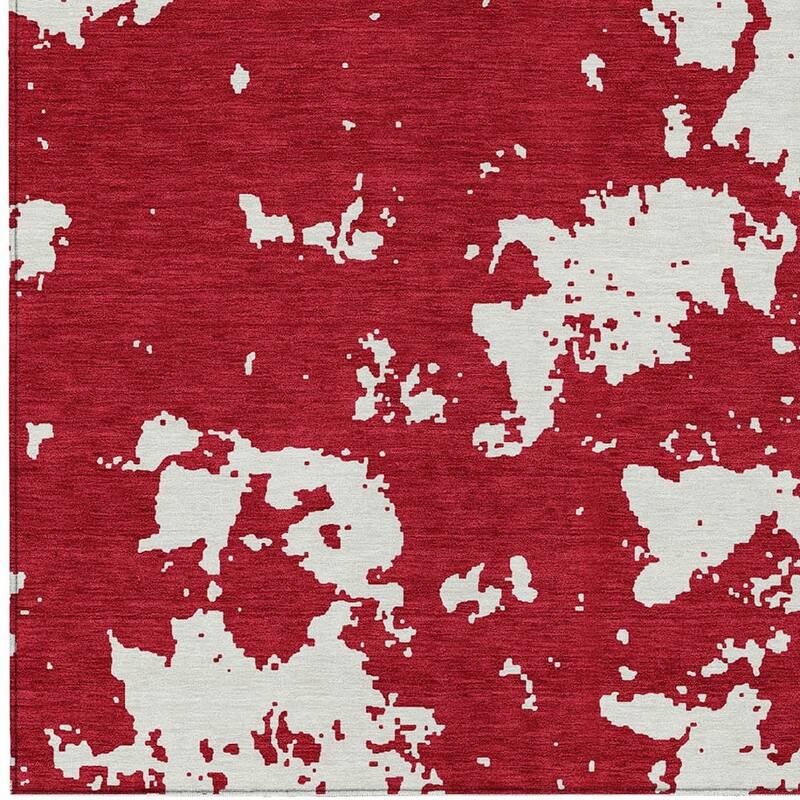 HomeRoots Abstract Transitional Rectangle Outdoor Rug