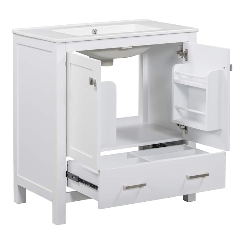 30" Bathroom Vanity with Single Sink