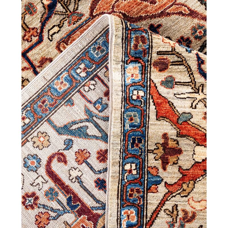 Serapi One-of-a-Kind Hand-Knotted Area Rug - Ivory - 8' 0" x 9' 10"