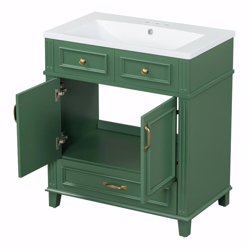 30'' Solid Wood Bathroom Vanity with sink