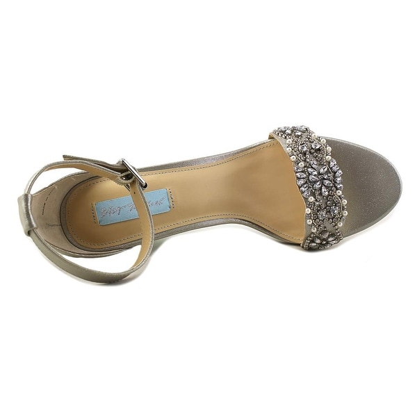 betsey johnson juno sandal silver
