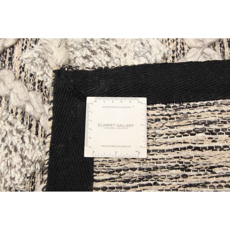 ECARPETGALLERY Braid weave Sienna Cream Wool Rug - 5'0 x 8'0