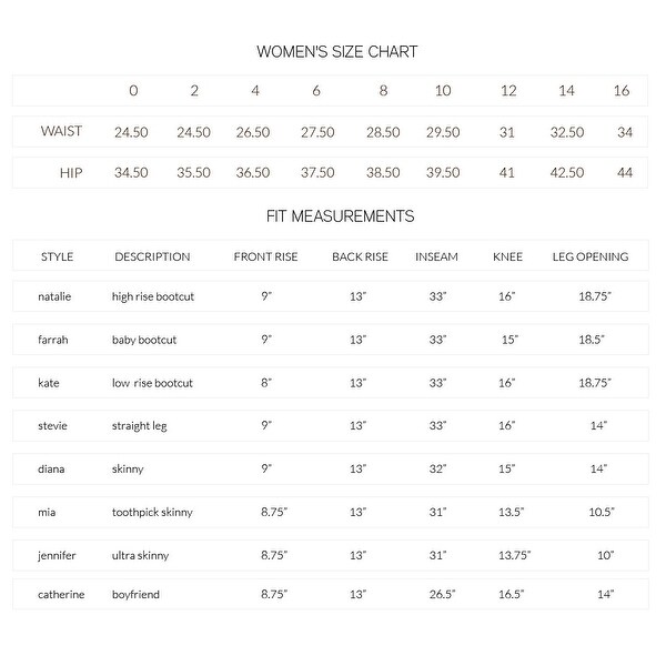 kut from the kloth sizing
