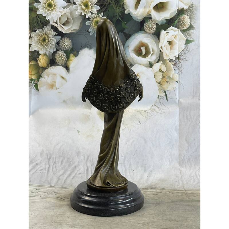 Signed Original Middle Easter Persian Princess Bronze Museum Quality Artwork Sta