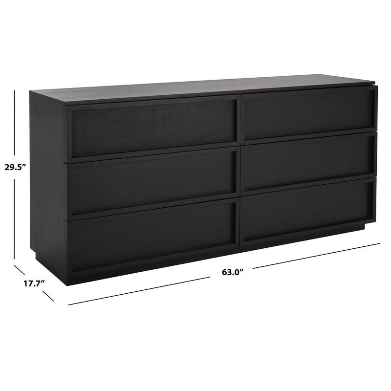 SAFAVIEH Couture Zeus 6-Drawer Wood Dresser