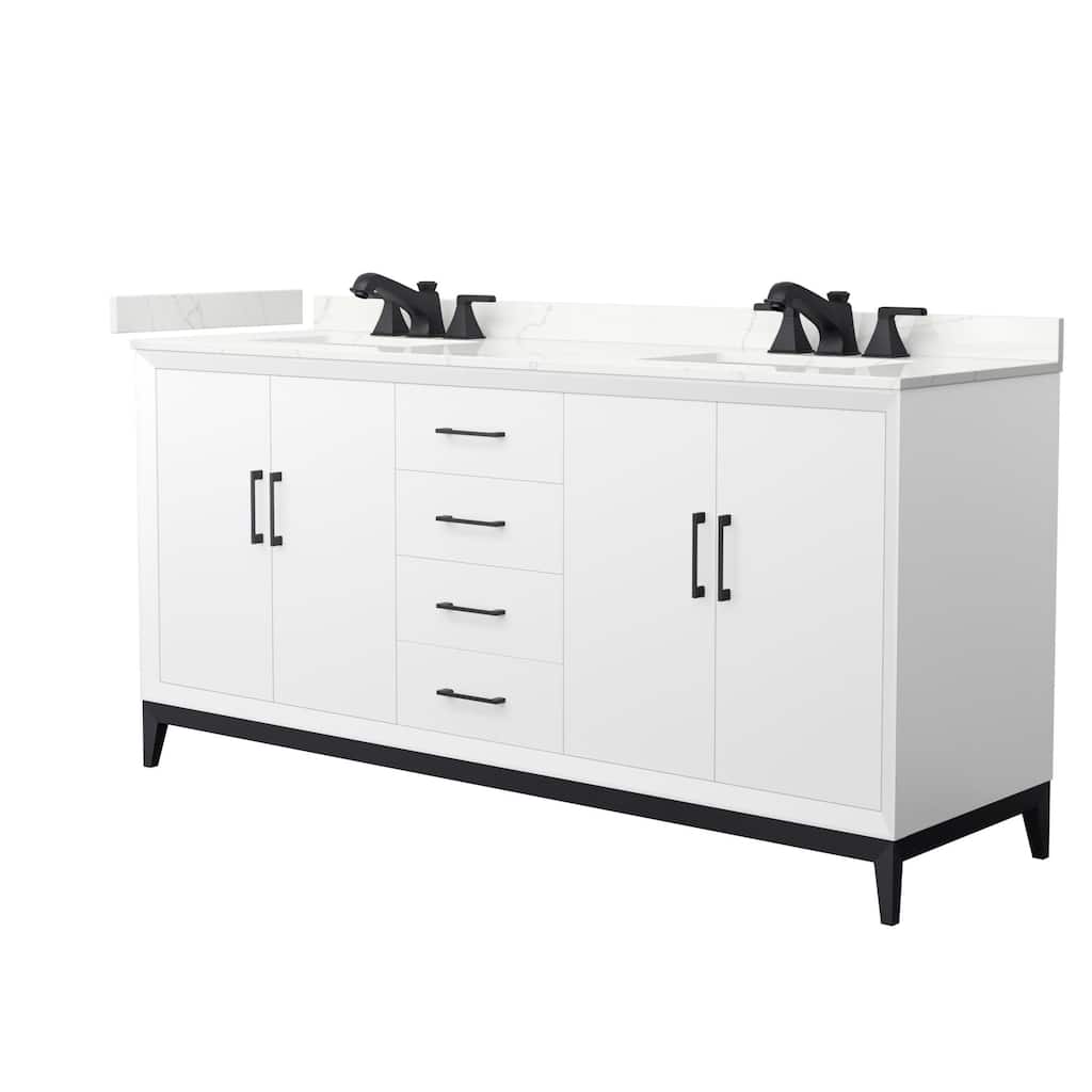 Wyndham Collection WCH818172D-QTZ-US3MXX Amici 72" Free Standing