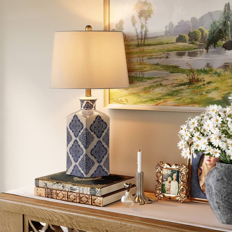 27"Modern Ceramic Lamp - N/A