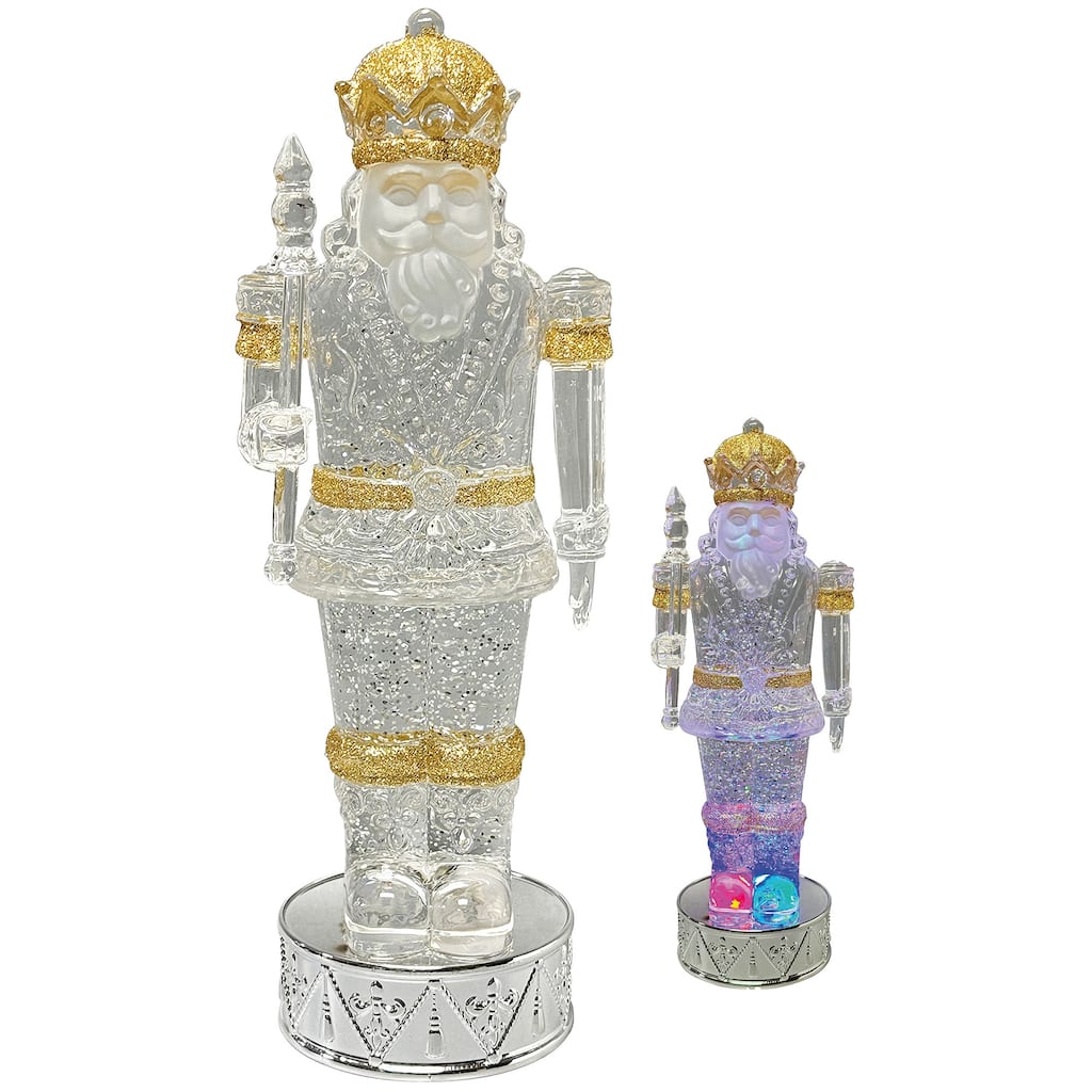 13" Nutcracker Glitter Globe