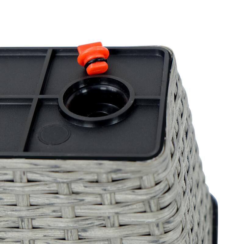 2-Pack Smart Self-watering Hand Woven Wicker Planter