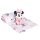 preview thumbnail 1 of 5, Lambs & Ivy Disney Baby Minnie Mouse Muslin Swaddle Blanket & Plush Gift Set