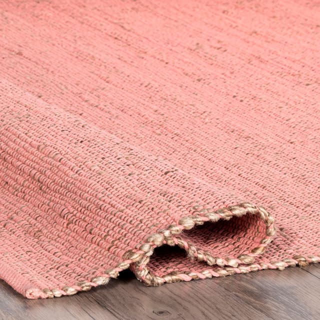 nuLOOM Handwoven Reversible Jute and Cotton Area Rug