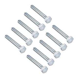 Carbon Steel Hex Head Screw Bolts 1//4-Inch 20 x 1-1//2 Inch Grade 5 UNC 10pcs