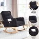 preview thumbnail 106 of 105, HOMYKA Rocking Chair for Nursery with Footrest