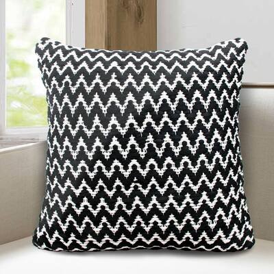 Sevita Chic Chevron Handwoven Throw Pillow