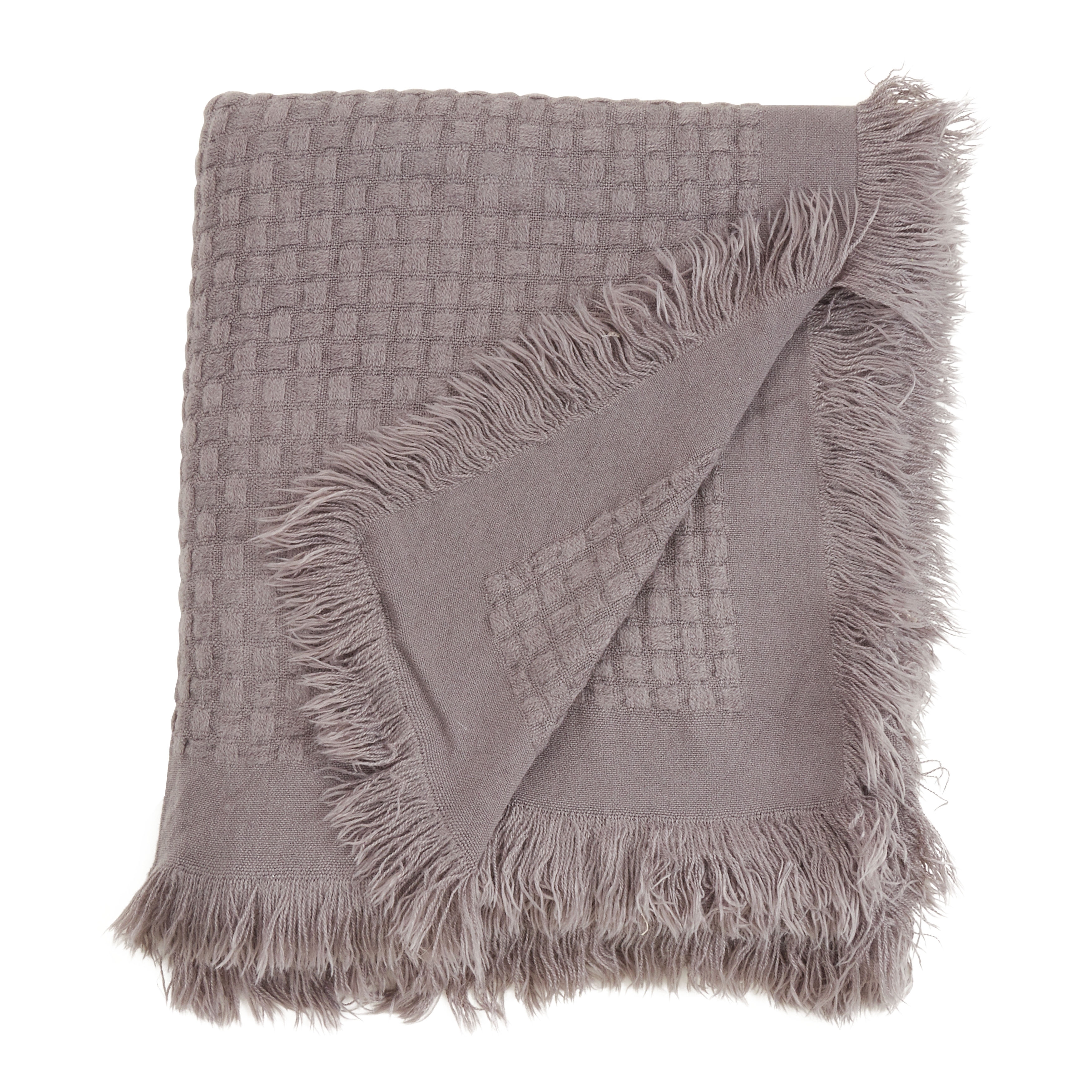 Waffle Weave Textured Cozy Throw Blanket for Bed or Couch-image