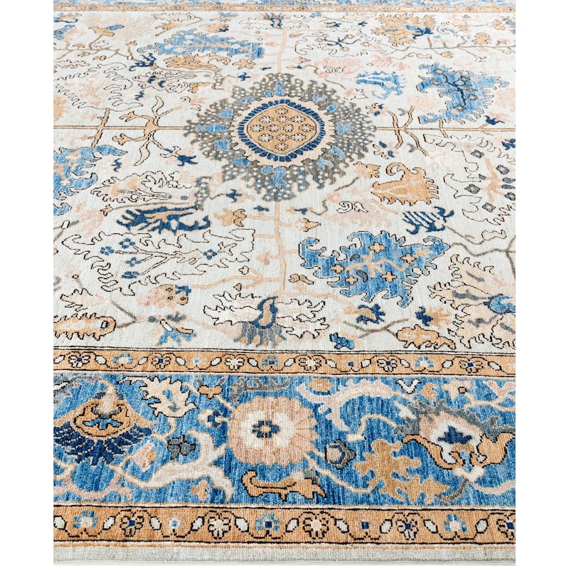 Serapi One-of-a-Kind Hand-Knotted Area Rug - Ivory - 8' 1" x 10' 0"