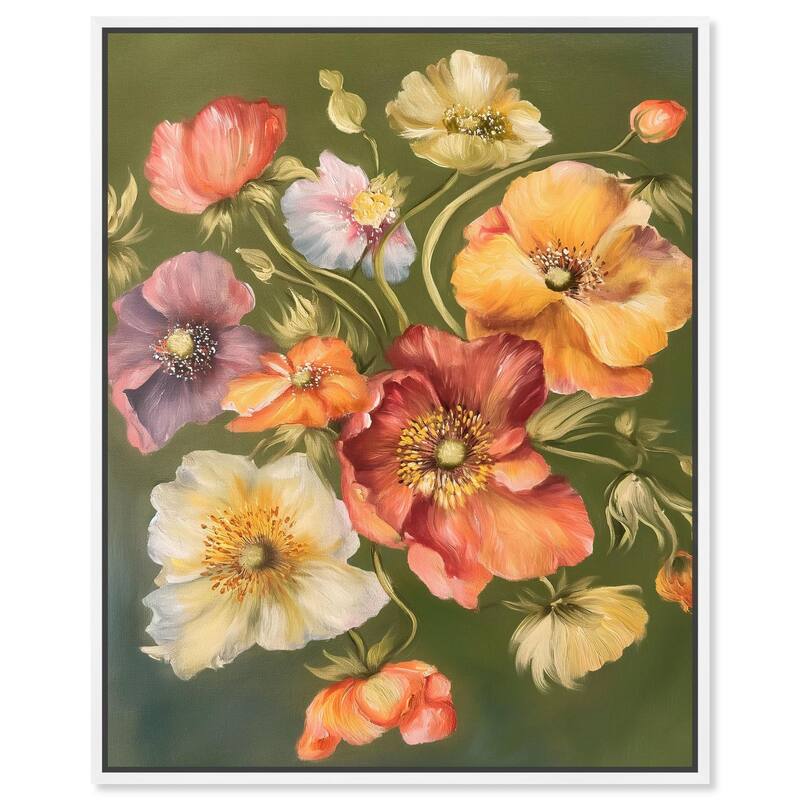 Twilight Tulips I Canvas by Art Remedy - White - 30" x 36"