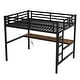 preview thumbnail 11 of 12, Metal TwinXL/Full Size Loft Bed with Power Outlet and LED Lighted, Noise Reduced