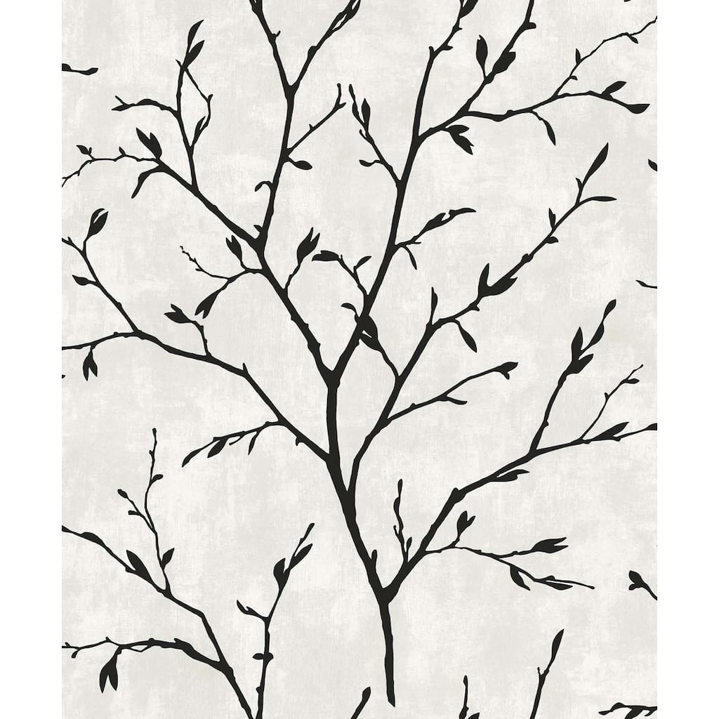 Seabrook Designs Avena Branches Nonwoven Unpasted Wallpaper