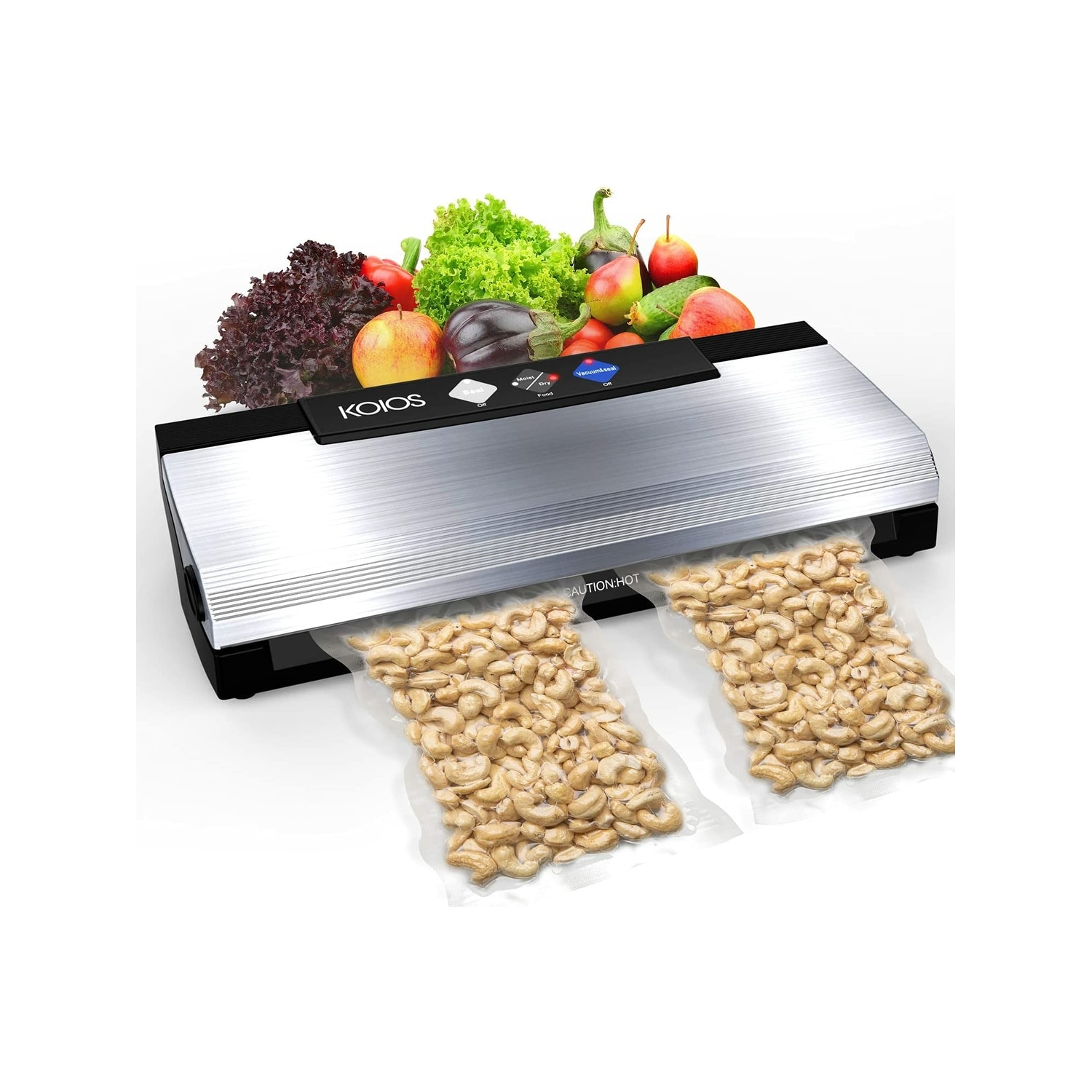 KOIOS VS2233 Vacuum Sealer - Silver and Black - On Sale - Bed Bath