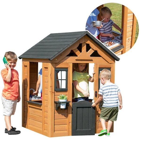 B and q wooden playhouse deals