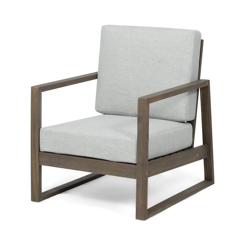 Belgian Outdoor 4-seater Acacia Wood Chat Set by Christopher Knight Home