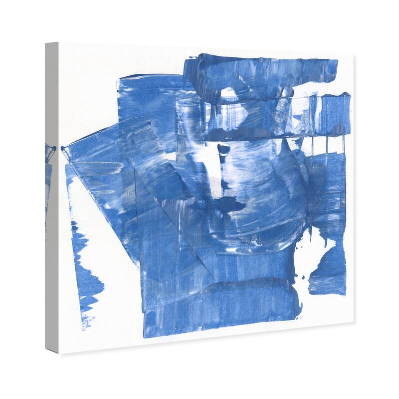 Wynwood Studio Canvas Abstract Espuma Maritima Blue and Modern & Contemporary Wall Art Canvas Print