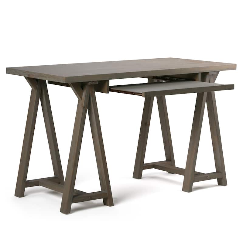 WYNDENHALL Hawkins SOLID WOOD Modern Industrial Writing Office Desk
