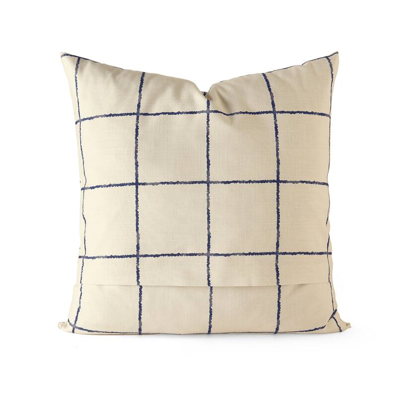 Exclusive Fabrics Printed Cotton Throw Pillow Covers 18 X 18 - Textured Decorative Pillow Covers (Set of 2)