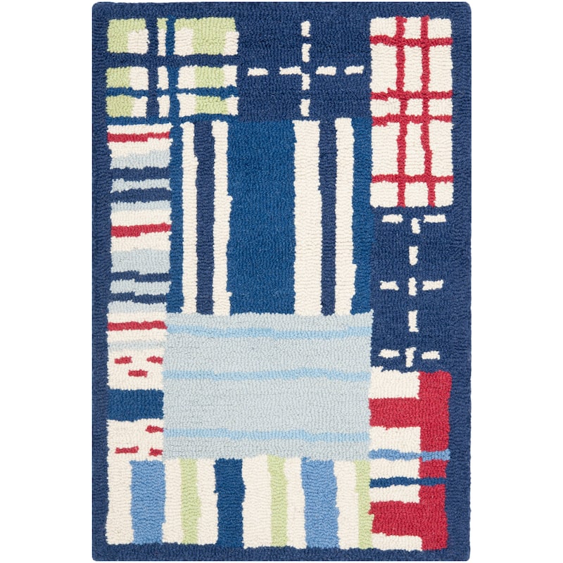 SAFAVIEH Handmade Kids Zarifa Wool Rug - 2' x 3' - Blue/Multi