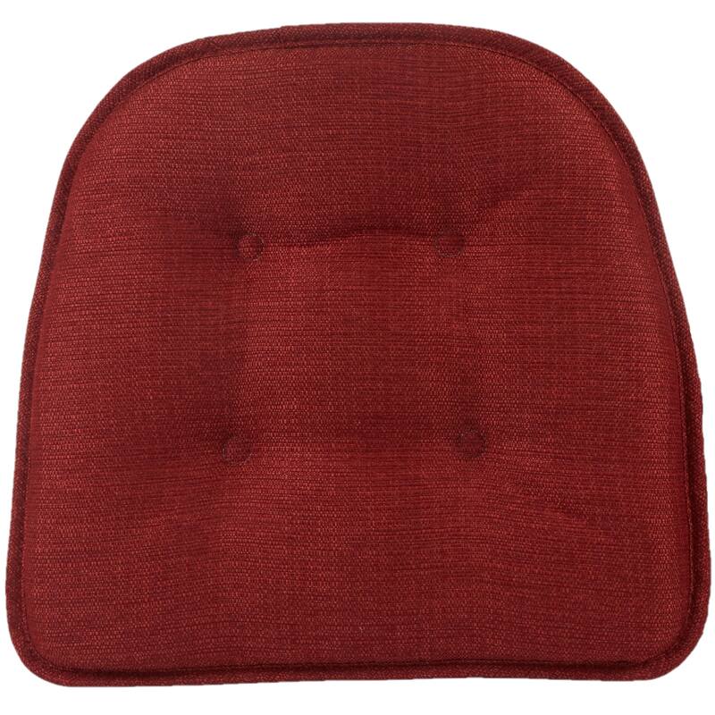 Klear Vu Non-Slip 15" x 16" Omega Tufted Dining Chair Cushion Set