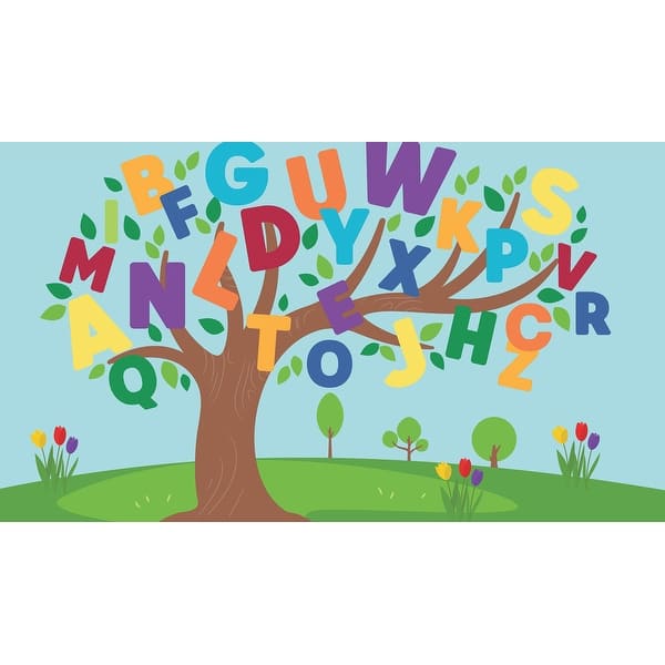 slide 2 of 4, RoomMates Alphabet Tree Peel and Stick Mural