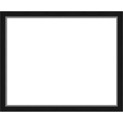Amanti Art Eva Black Silver Narrow Framed Dry Erase Magnetic Board