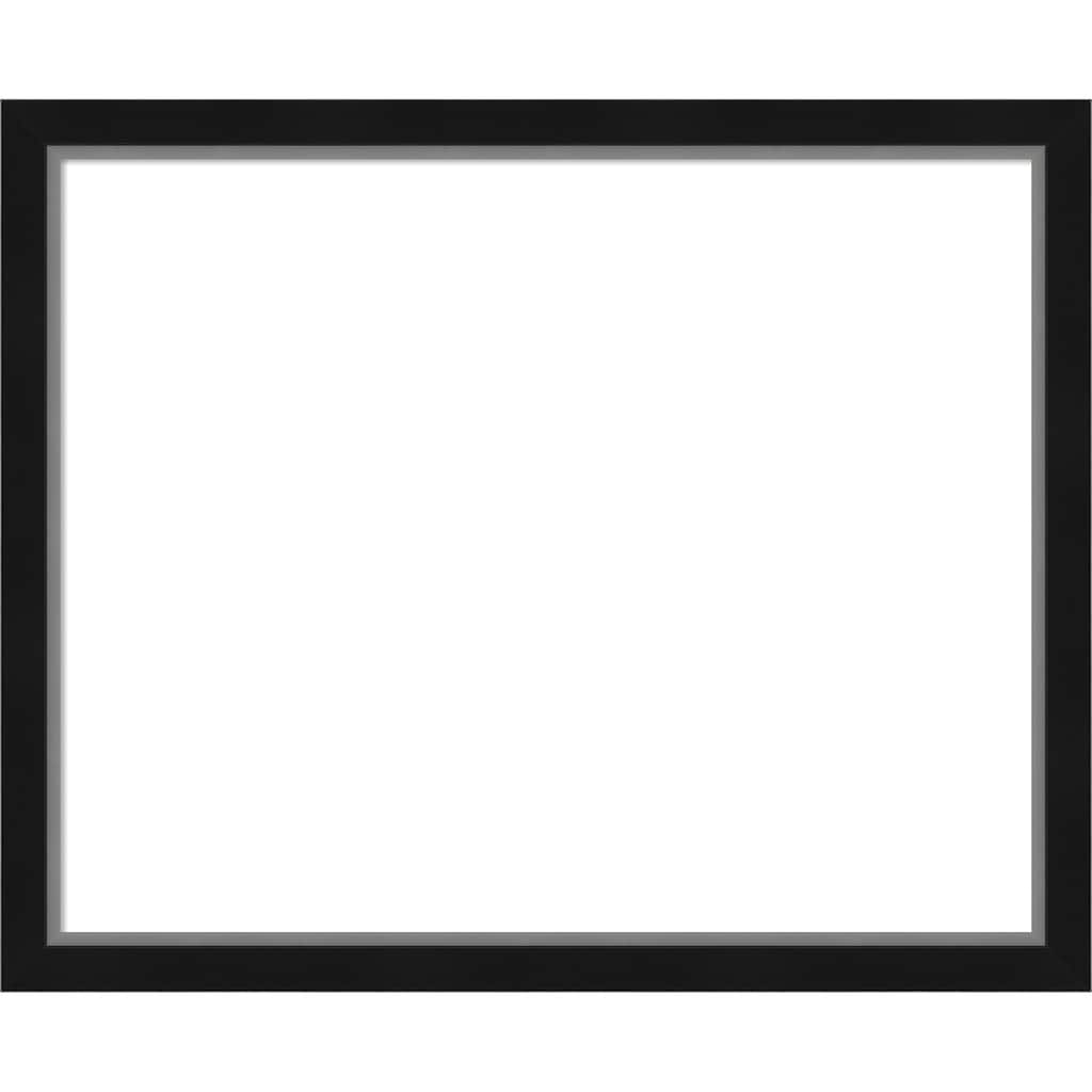 Amanti Art Eva Black Silver Narrow Framed Dry Erase Magnetic Board