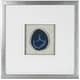 preview thumbnail 6 of 6, HUJI Agate Slice Shadow Box Wall Decor Blue
