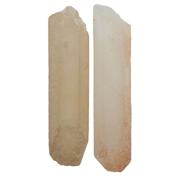 Rose Quartz Gemstones, Rough Pendants 6-46mm, 6 Pieces, Pink